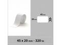 Niimbot štítky R 45x20mm 320ks Bílé pro B21, B21S,