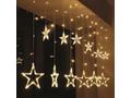 Solight LED venkovní vánoční závěs, hvězdy, šíře 3
