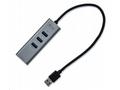 i-tec USB 3.0 HUB METAL, 3 porty, USB 3.0 na Gigab