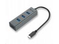 i-tec USB HUB 3.1 Type C METAL, 4 porty, USB 3.0, 