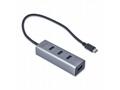 i-tec USB HUB 3.1 Type C METAL, 4 porty, USB 3.0, 