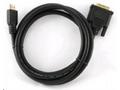 GEMBIRD Kabel HDMI-DVI 1,8m, 1.3, M, M stíněný, zl