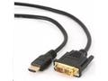 GEMBIRD Kabel HDMI - DVI 5m (M, M, zlacené kontakt