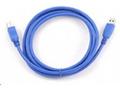 GEMBIRD Kabel USB 3.0 A-B propojovací 1,8m (modrý)