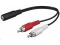 PremiumCord Kabel Jack 3.5mm-2xCINCH F, M 1,5m