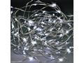 Solight vánoční řetěz stříbrný, 100x mini LED, 10m