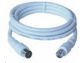 PremiumCord TV propojovací kabel M, F 75 Ohm 3m