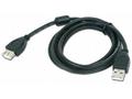 Kabel USB A-A 1,8m 2.0 prodl. HQ s ferrit. jádrem