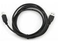 GEMBIRD Kabel USB A-B 1,8m 2.0 HQ Black, zlacené k
