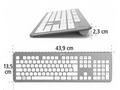 Hama bezdrátová klávesnice KW-700, stříbrná, bílá