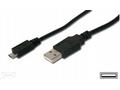 PremiumCord Kabel micro USB, A-B 0,5m