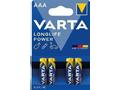 Varta LR03, 4BP Longlife POWER (HIGH ENERGY) (Blis