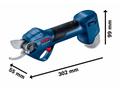 BOSCH Pro Pruner, akumulátorové zahradní nůžky, 25