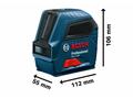 BOSCH GLL 2-10, čárový laser, dosah 10 m