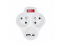 Solight rozbočka s USB A+C rychlonabíječkou 20W PD