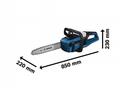Bosch GKE 18V-40 řetězová pila, rychlost řetězu 12