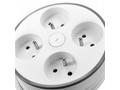 Solight 4z prodlužovací přívod, 2m, 3 x 1mm2, bílý