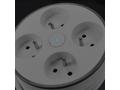 Solight 4z prodlužovací přívod, 2m, 3 x 1mm2, bílý
