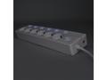 Solight 6z prodlužovací přívod, 3m, 3 x 1mm2, bílý