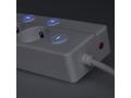 Solight 6z prodlužovací přívod, 3m, 3 x 1mm2, bílý