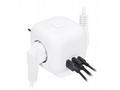 Solight rozbočka kostka, 3x 16A + USB A+C, bílá, v