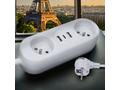 Solight 2z + USB A+C 17W, cestovní prodlužovací př