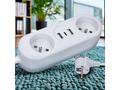 Solight 2z + USB A+C 17W, cestovní prodlužovací př