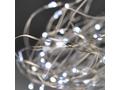 Solight vánoční řetěz stříbrný, 50x mini LED, 5m, 