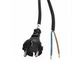 Solight flexo šňůra, 2x 1,5mm2, gumová, černá, 5m