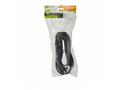 Solight flexo šňůra, 2x 1,5mm2, gumová, černá, 5m