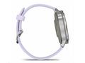 Garmin Venu® 4 - 41 mm Silver, Periwinkle silikono