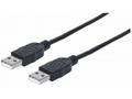 MANHATTAN kabel USB 2.0, Type-A Male to Type-A Mal