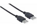 MANHATTAN kabel USB 2.0, Type-A Male to Type-A Mal