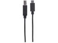 MANHATTAN kabel Hi-Speed USB-C, C Male, B Male, 2m