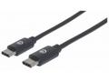MANHATTAN kabel Hi-Speed USB-C, Type-C Male to Typ
