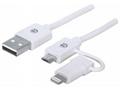 MANHATTAN i-Lynk Charge, Sync Cable, USB A to micr