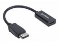 MANHATTAN Adaptér, DisplayPort, DP-Male, HDMI-Fema