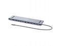 MANHATTAN Dokovací stanice USB-C 12v1, 2xHDMI, DP,