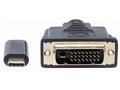 Manhattan kabel USB-C na DVI, 2m, černá