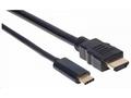 Manhattan kabel USB-C na HDMI, 2m, černá