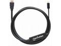 Manhattan kabel USB-C na HDMI, 2m, černá