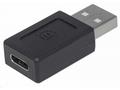 Manhattan USB adaptér, USB-C 2.0 Female na USB-A M