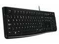 Logitech K120, Drátová USB, US-Layout, Černá