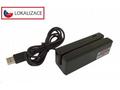 Třístopá čtečka magnetických karet MSR-100A, USB-C