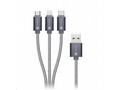 CONNECT IT Wirez 3in1 USB-C & Micro USB & Lightnin