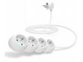 CONNECT IT prodlužovací kabel 230 V, 4 zásuvky, 3 