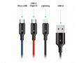 CONNECT IT Wirez 3in1 USB-C & Micro USB & Lightnin