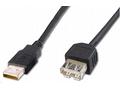 PremiumCord USB 2.0 kabel prodlužovací, A-A, 1m, š