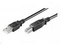 PremiumCord Kabel USB 2.0, A-B, 5m, černá