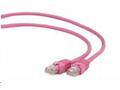 GEMBIRD Kabel patchcord CAT6 stíněný FTP 3m, růžov